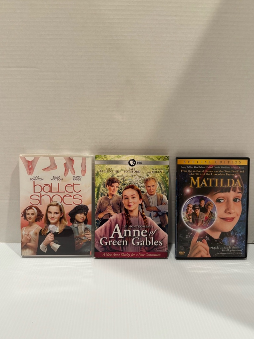 PBS Anne of Green Gables, Matilda & Ballet Shoes DVD Set - Ballet Shoes is NWT
